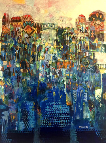 Cirta 2 par Hakim Tounsi, Peinture en vente sur Singulart