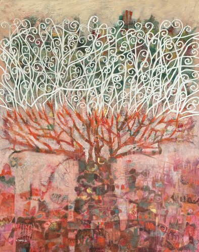 L’arbre en expansion di Hakim Tounsi, Pittura in vendita su Singulart