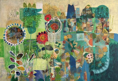 Florale 2 par Hakim Tounsi, Peinture en vente sur Singulart