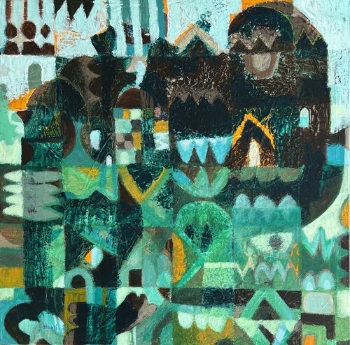 Petit agglomérat par Hakim Tounsi, Peinture en vente sur Singulart