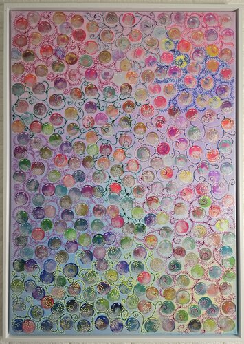 Ballonblumen de Tatjana Eckert, Pintura a la venta en Singulart