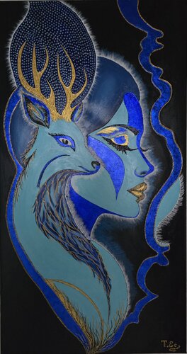 Nordpol Frau de Tatjana Eckert, Pintura a la venta en Singulart