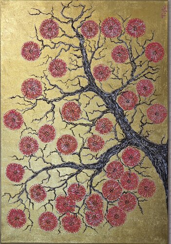 Magnolie Genie van Tatjana Eckert, Schilderij te koop op Singulart