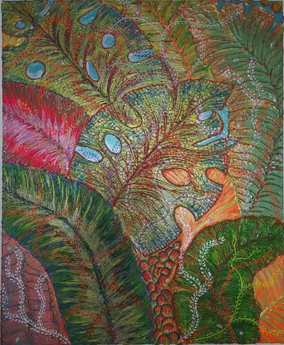 Monstera van Tatjana Eckert, Schilderij te koop op Singulart
