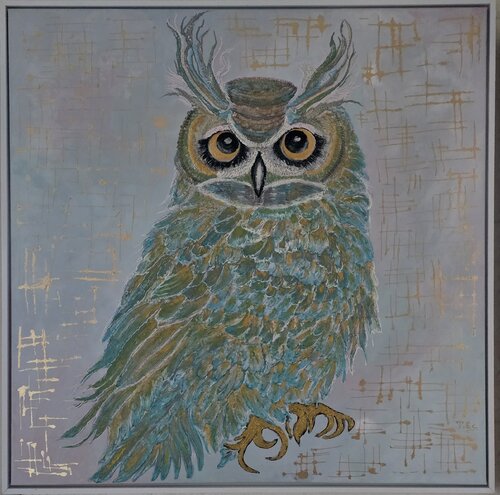 Eule di Tatjana Eckert, Pittura in vendita su Singulart