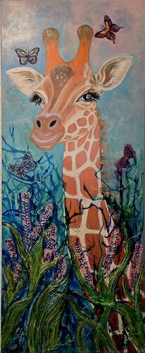 Giraffe van Tatjana Eckert, Schilderij te koop op Singulart
