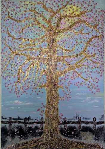 Alte Kirschbaum de Tatjana Eckert, Pintura a la venta en Singulart