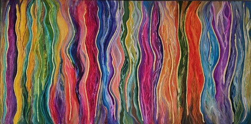 Goldene Welle by Tatjana Eckert, Painting for Sale on Singulart