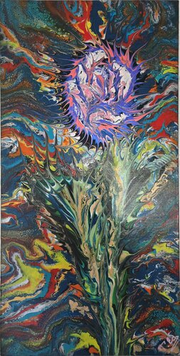 Wüssten Blüme by Tatjana Eckert, 회화 for Sale on Singulart