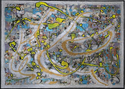 Gelbe Funken by Tatjana Eckert, 絵画 for Sale on Singulart