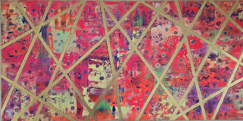 Goldene Kreuzung par Tatjana Eckert, Peinture en vente sur Singulart