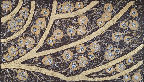 Goldene Ast by Tatjana Eckert, Painting for Sale on Singulart