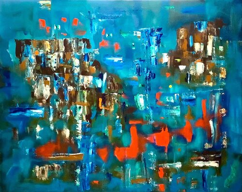 GARDEN SERIES (3) van Helen Fortin, Schilderij te koop op Singulart