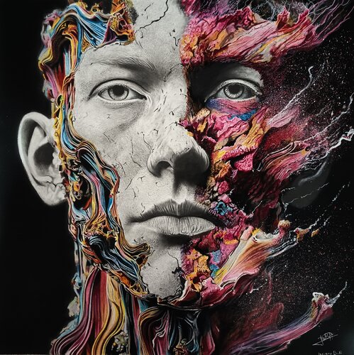 Metamorphosis de luciano Bujeiro Rojo, Pintura a la venta en Singulart