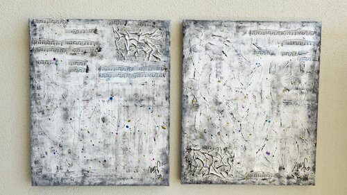 Música interior by Marce Buchi, 油畫 for Sale on Singulart