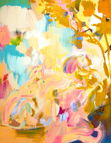 Homage to Fragonard: The Family on the Walk di Baroque Anarchist, Pittura in vendita su Singulart