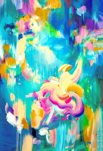 Homage to Fragonard: The Swing di Baroque Anarchist, Pittura in vendita su Singulart