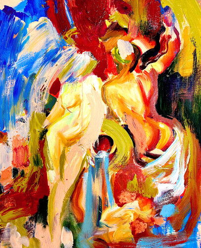 Homage to Rubens: The Union of the Water and the Earth di Baroque Anarchist, Pittura in vendita su Singulart