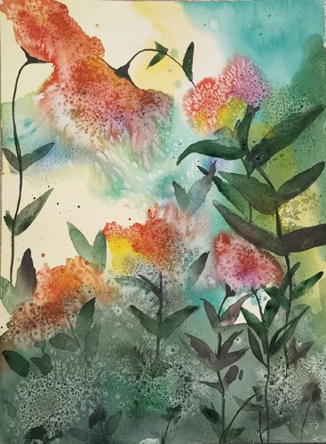 Blumen von Gina Stöcklein, Malerei kaufen auf Singulart