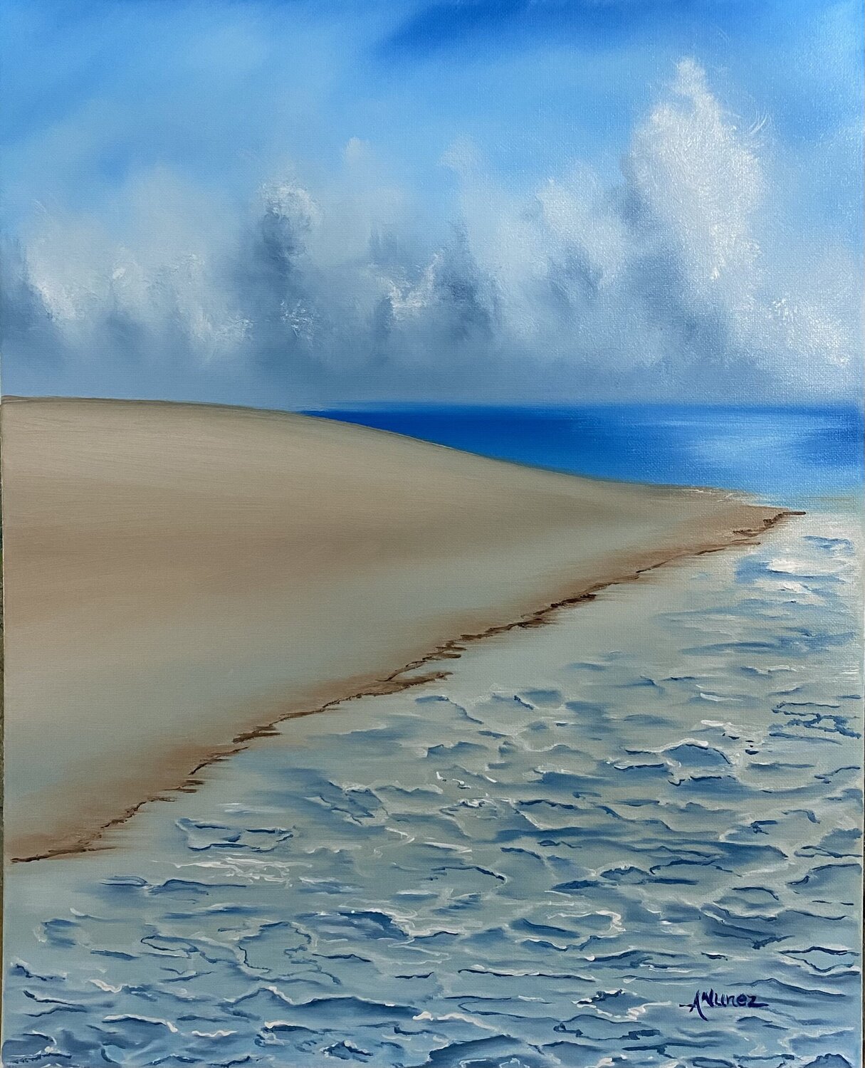 Calm Born of a Gentle Sea Anthony Nunez Originalgemälde zu verkaufen