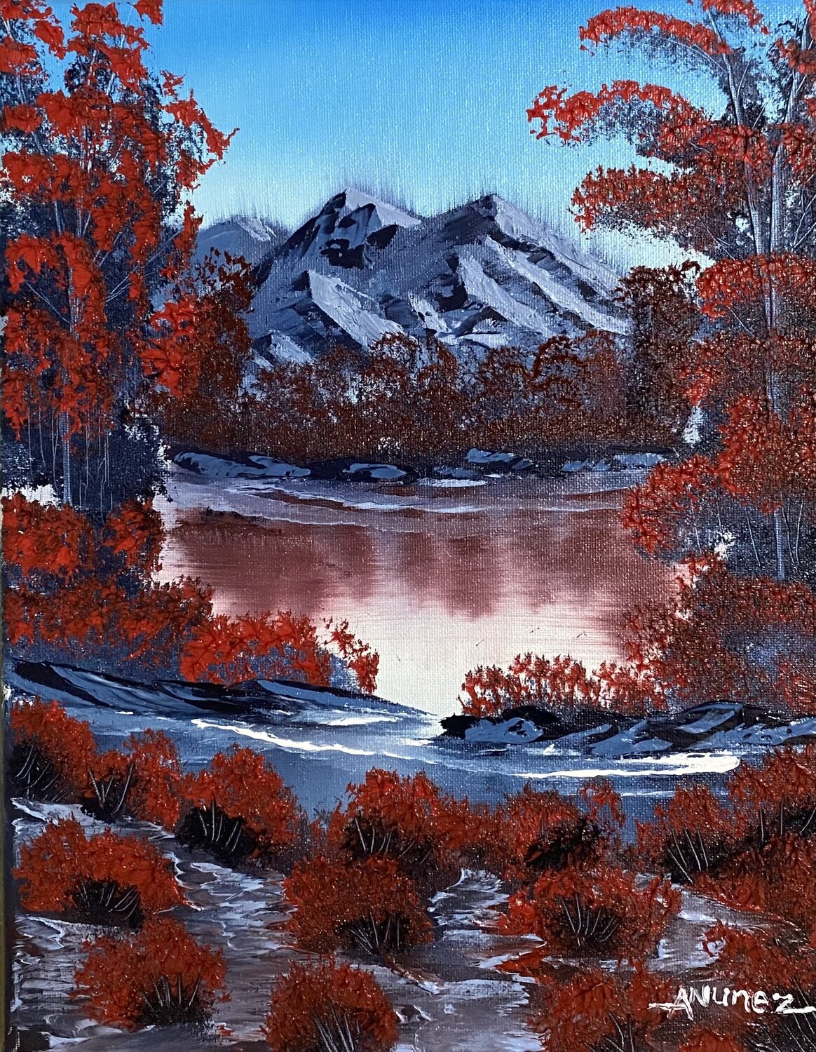 Reflections of a Forgotten Realm Anthony Nunez Original painting for sale