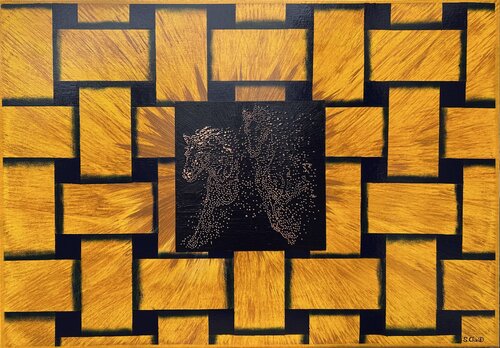 "Opus VI – Galloping Inferno de Sotiris Christodoulou, Pintura a la venta en Singulart