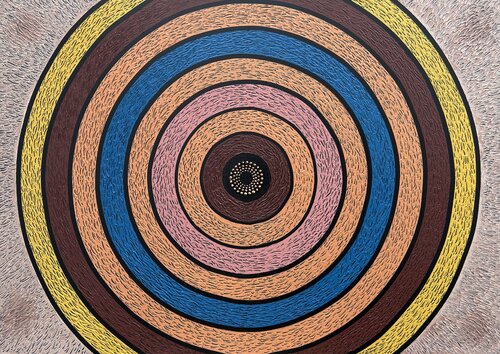 Opus XIII: Infinite Chromatic Orbit by Sotiris Christodoulou, Painting for Sale on Singulart