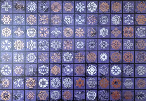 Opus XVIII – Architectonic Mosaic by Sotiris Christodoulou, Painting for Sale on Singulart
