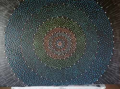 Opus XIX – Architectonic Orbit par Sotiris Christodoulou, Peinture en vente sur Singulart