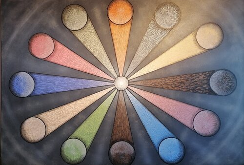 Opus XXVII: Radiant Core di Sotiris Christodoulou, Pittura in vendita su Singulart