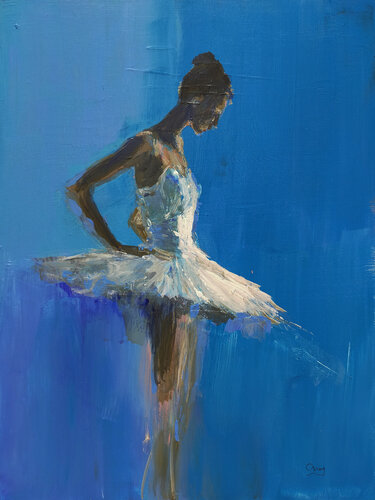 Dancer 8 van Oscar Alvarez Pardo, Schilderij te koop op Singulart