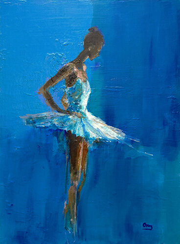 Dancer 10 van Oscar Alvarez Pardo, Schilderij te koop op Singulart