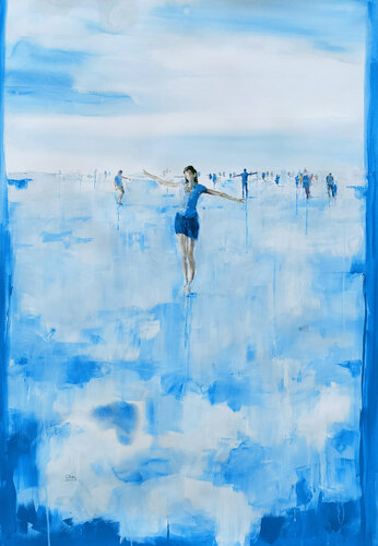 Walks through the sky -33 by Oscar Alvarez Pardo, Work on Paper for Sale on Singulart