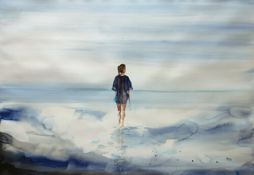 Seas in the sky (Walks through the sky -37) Oscar Alvarez Pardo