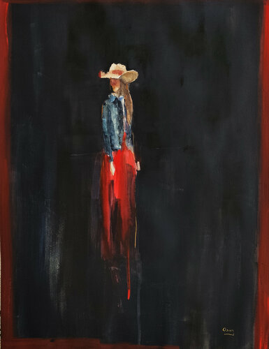 cowgirl II van Oscar Alvarez Pardo, Werk op papier te koop op Singulart