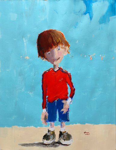 good kid van Oscar Alvarez Pardo, Werk op papier te koop op Singulart