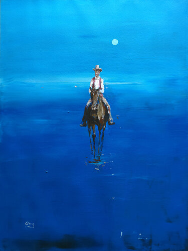 cowboy 2 de Oscar Alvarez Pardo, Pintura a la venta en Singulart