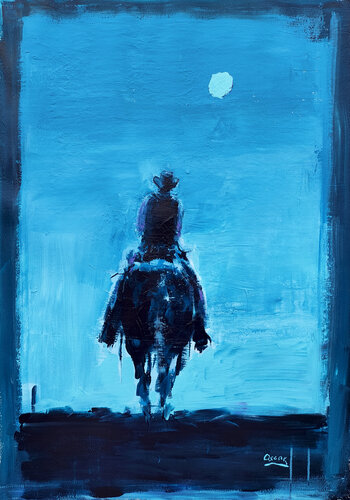 cowboy 17 by Oscar Alvarez Pardo, 종이 for Sale on Singulart