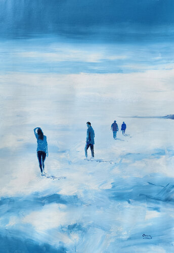 through the sky 2 by Oscar Alvarez Pardo, Work on Paper for Sale on Singulart