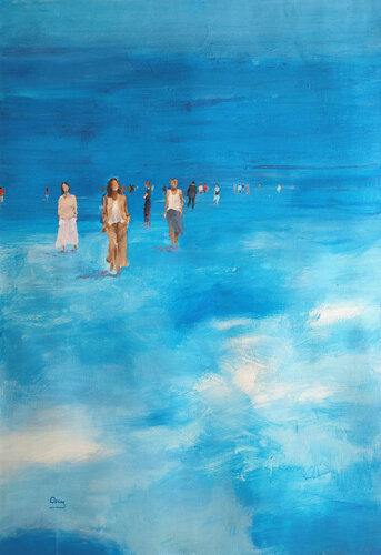 through the sky 3 by Oscar Alvarez Pardo, Work on Paper for Sale on Singulart