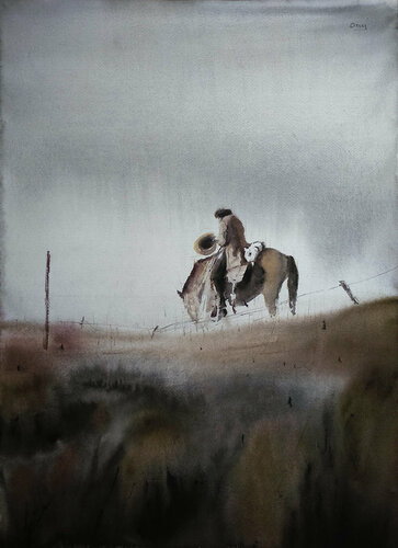 Vaquero 35 by Oscar Alvarez Pardo, Work on Paper for Sale on Singulart