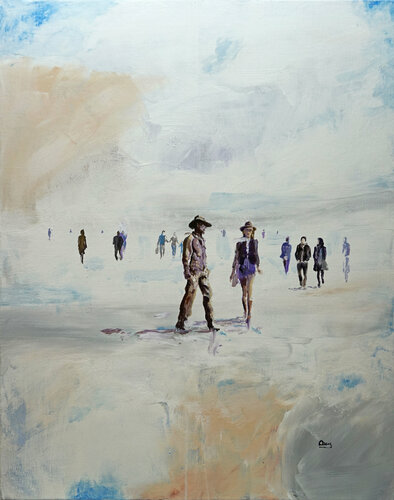 Walks through the sky -28 van Oscar Alvarez Pardo, Schilderij te koop op Singulart