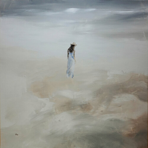 Walks through the sky -22 di Oscar Alvarez Pardo, Pittura in vendita su Singulart