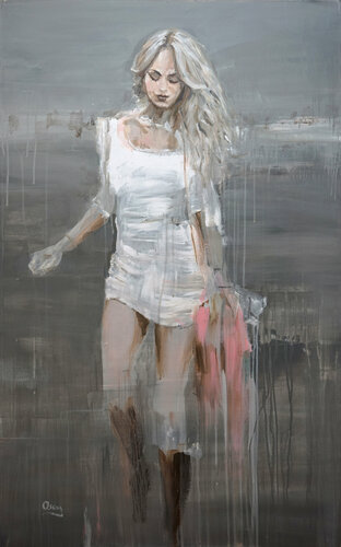 Sweet gray by Oscar Alvarez Pardo, Work on Paper for Sale on Singulart