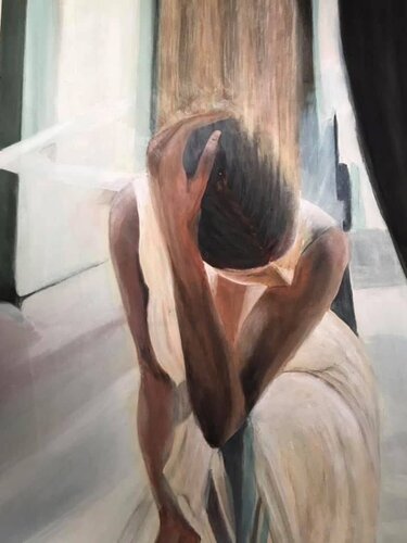 Just thinking van Cinzia Fiorentini, Schilderij te koop op Singulart