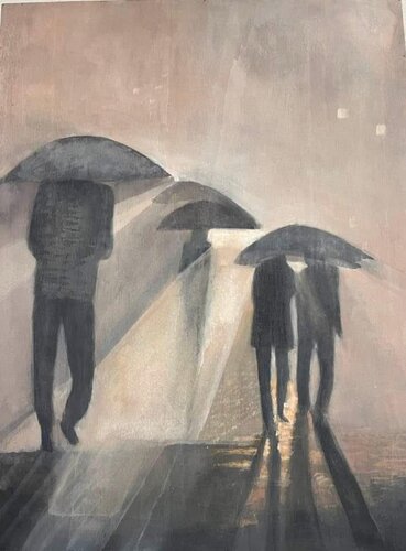 Umbrellas de Cinzia Fiorentini, Pintura a la venta en Singulart