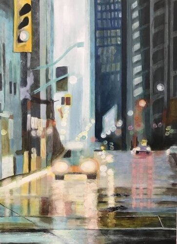 Downtown by Cinzia Fiorentini, Painting for Sale on Singulart