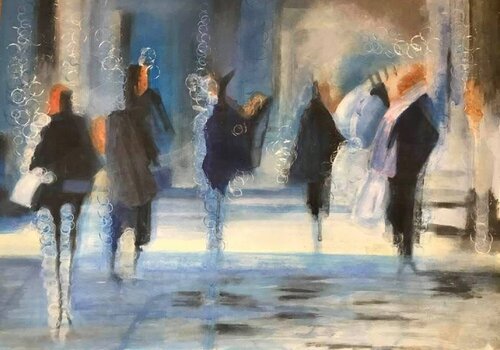 Blue fog by Cinzia Fiorentini, Painting for Sale on Singulart