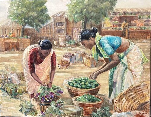 Mercado en India di Rosario Sada, Altri media in vendita su Singulart