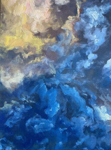 Cloud Study #1 van Painting Queen, Schilderij te koop op Singulart
